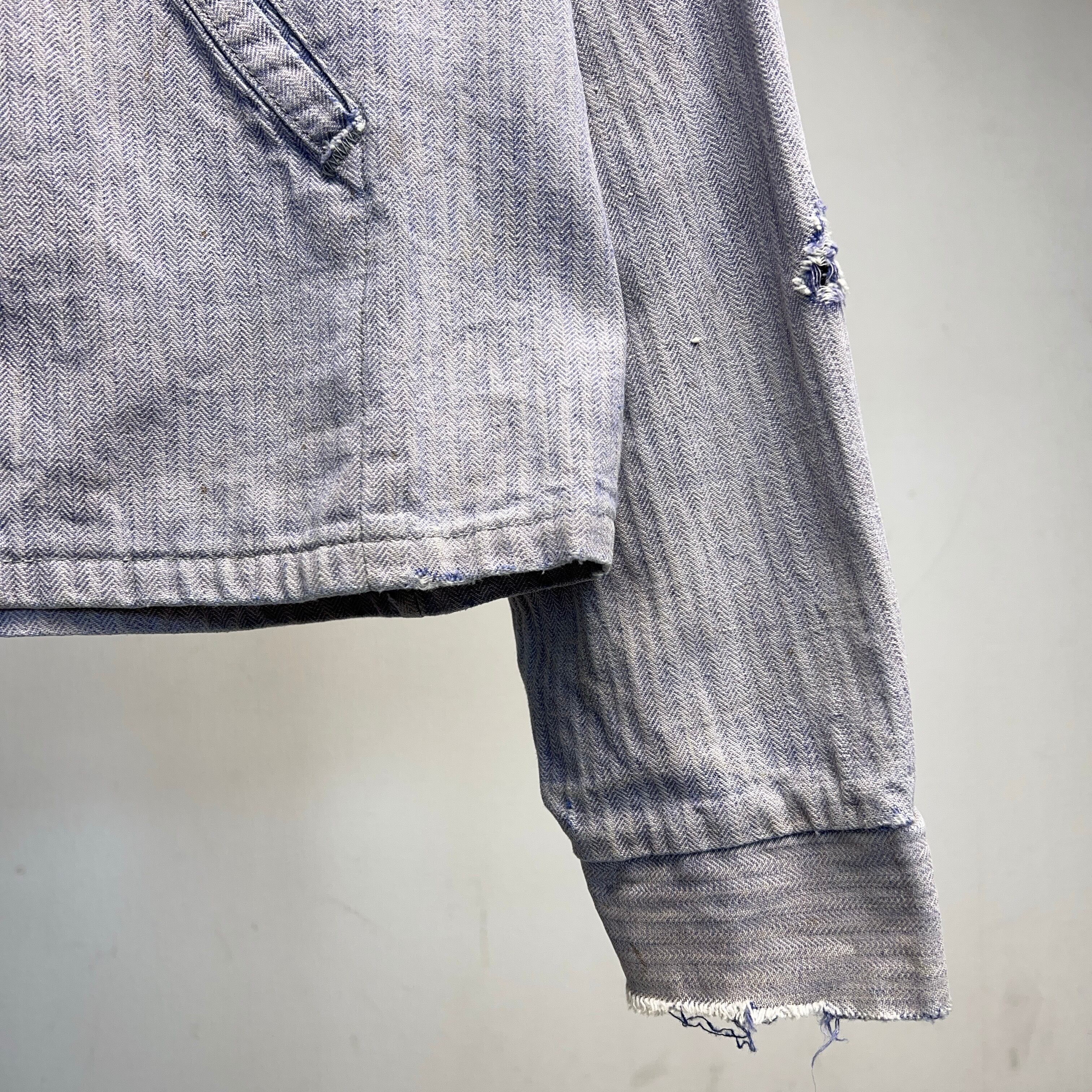 1970's HBT WORK JACKET BORO FADED 70年代 ヘリンボーンツイル ワーク