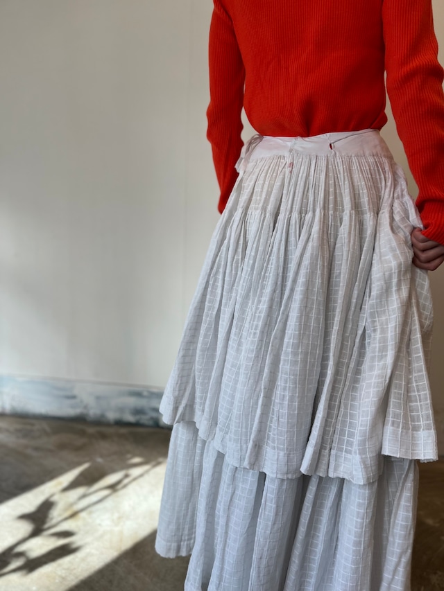 antique tiered skirt