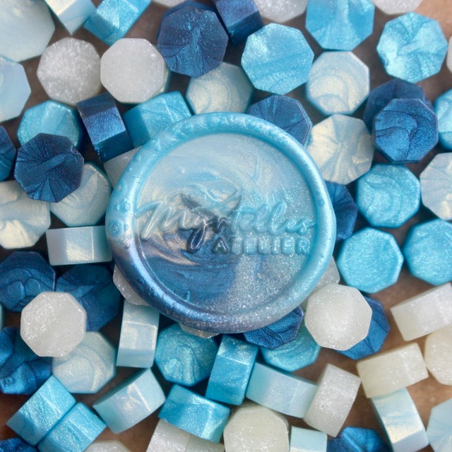 【New】シーリングワックス Aquamarine mix【35g】