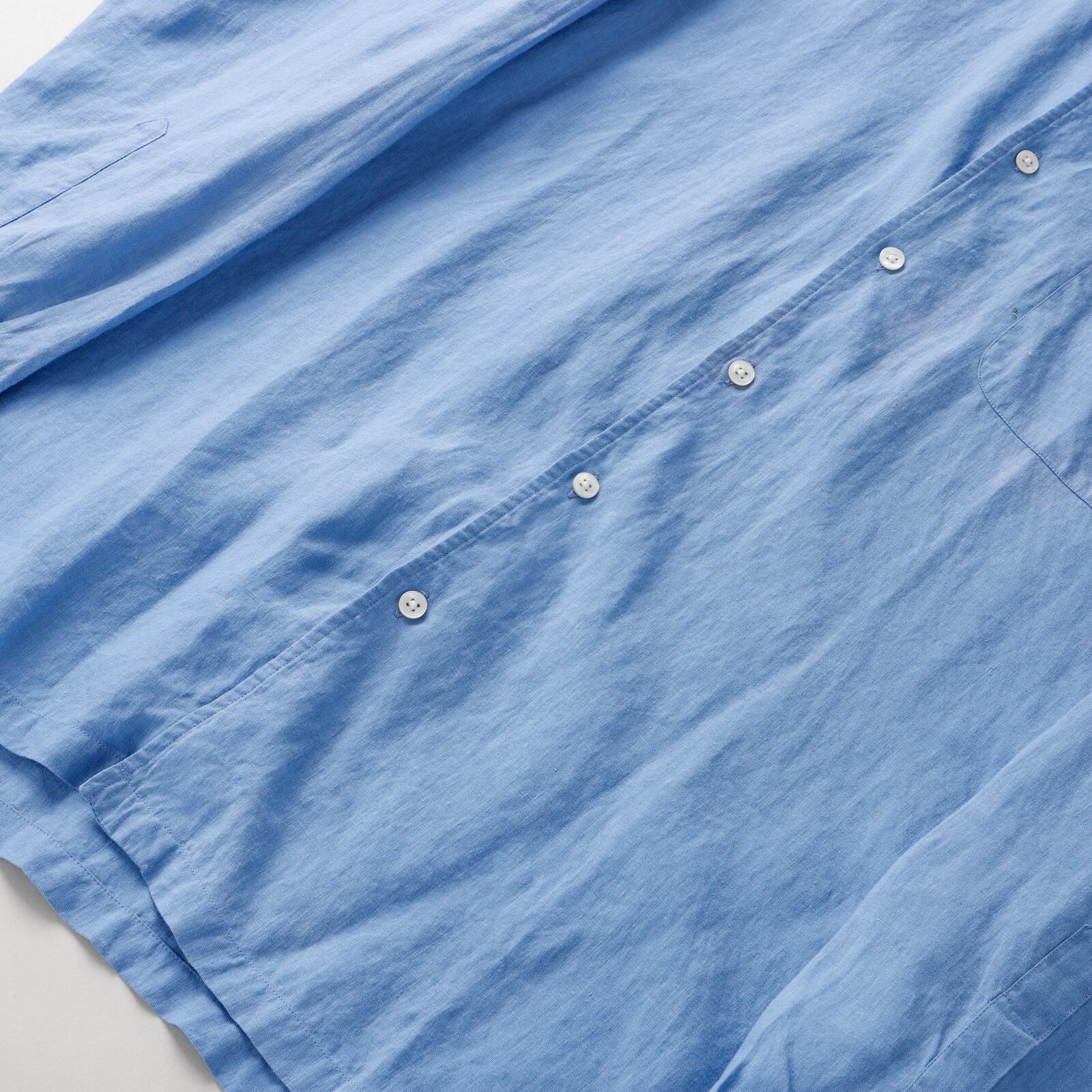 イタリア製 ラルフローレン パープルレーベル 長袖リネンシャツ M 麻 美品 RALPH LAUREN ラルフローレン purple Label パープルレーベル