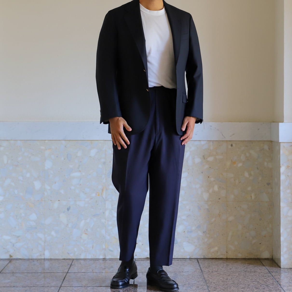 極美品】BROOKS BROTHERS Made in USA wool Navy blazer about size38
