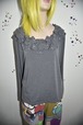 DoReMi Unique Series – Gray Rose Collar Long Sleeve Top