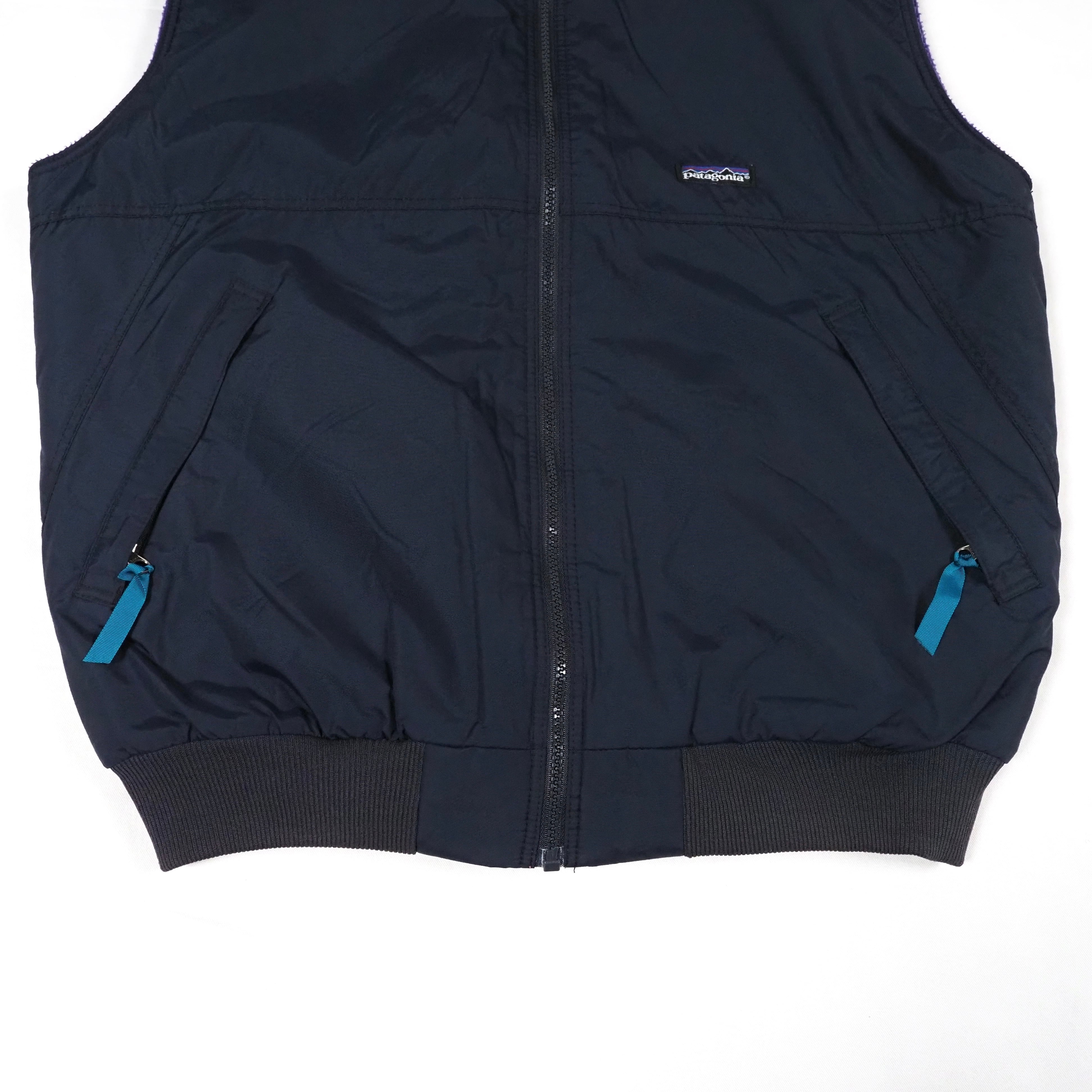 91's Patagonia Shelled Synchilla Vest L Black/Eggplant USA製