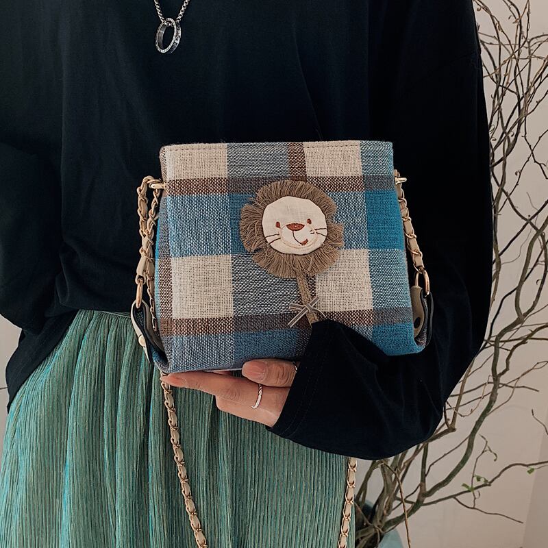 オータムウィンターチェーン 秋物 冬物 スクウェア メッセンジャーバッグ 手作りハンドバック11249416977