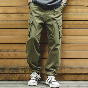 Large Pocket Casual Cargo Pants / ラージ ポケット カジュアル カーゴ パンツ