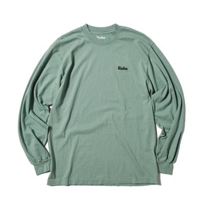 ROBS SMALL LOGO EMBROID L/S TEE / APPLE GREEN