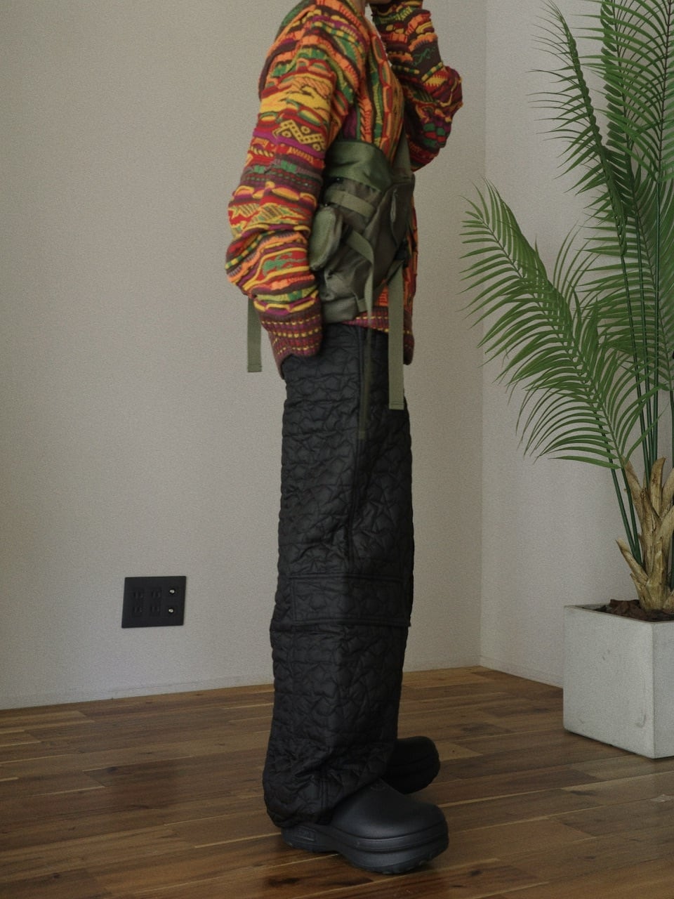 スターキルティングパンツ/ブラック | osrsofficial スターキルティングパンツ/ブラック | osrsofficial