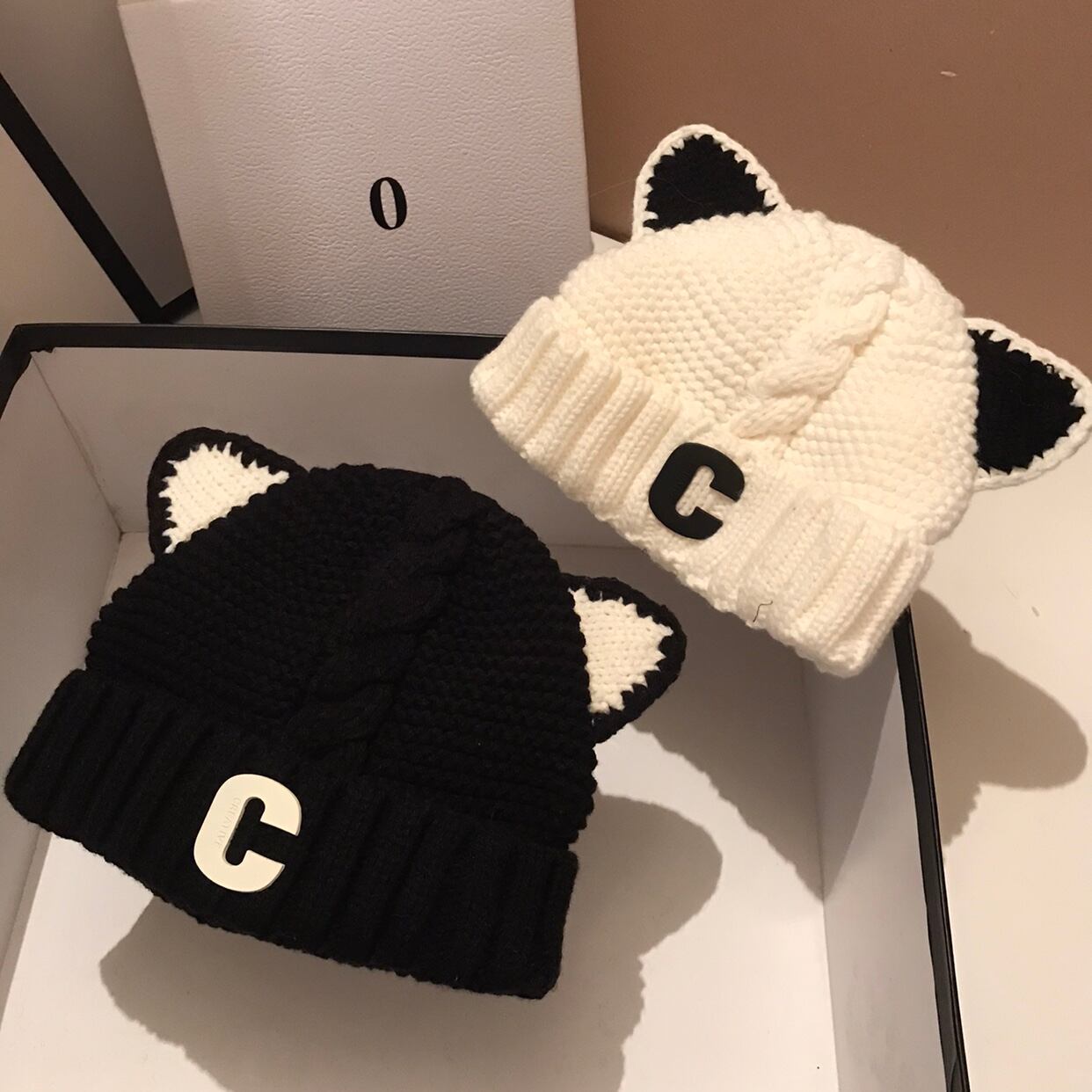 ニットウール帽