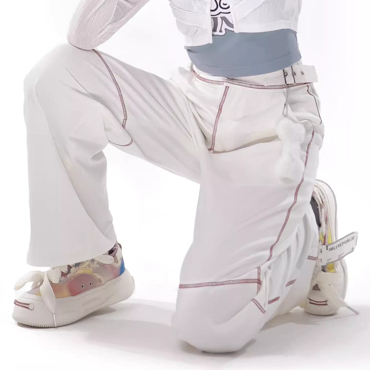 ステッチワイドパンツ 1134