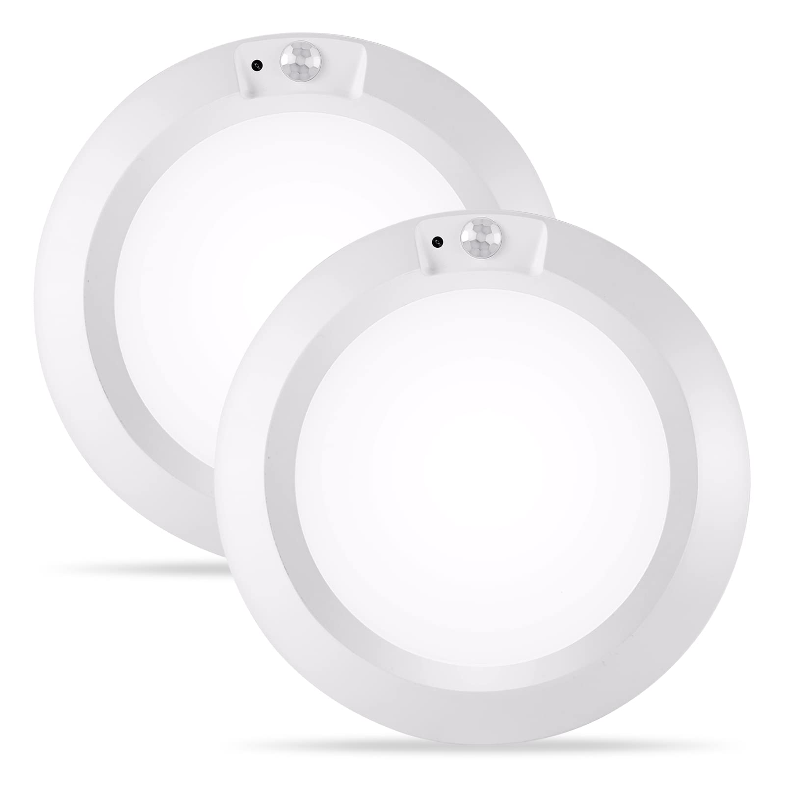 ANOTEK 人感センサーライト 室内 電池式 LED センサーライト 210LM 6000K センサーライト 室内 電池式 配線不要 玄関/寝室/子供部屋/廊下/階段/地下室/クローゼット 屋内 フットライト 自動点消灯 停電 緊急照明 昼白色,2個セット