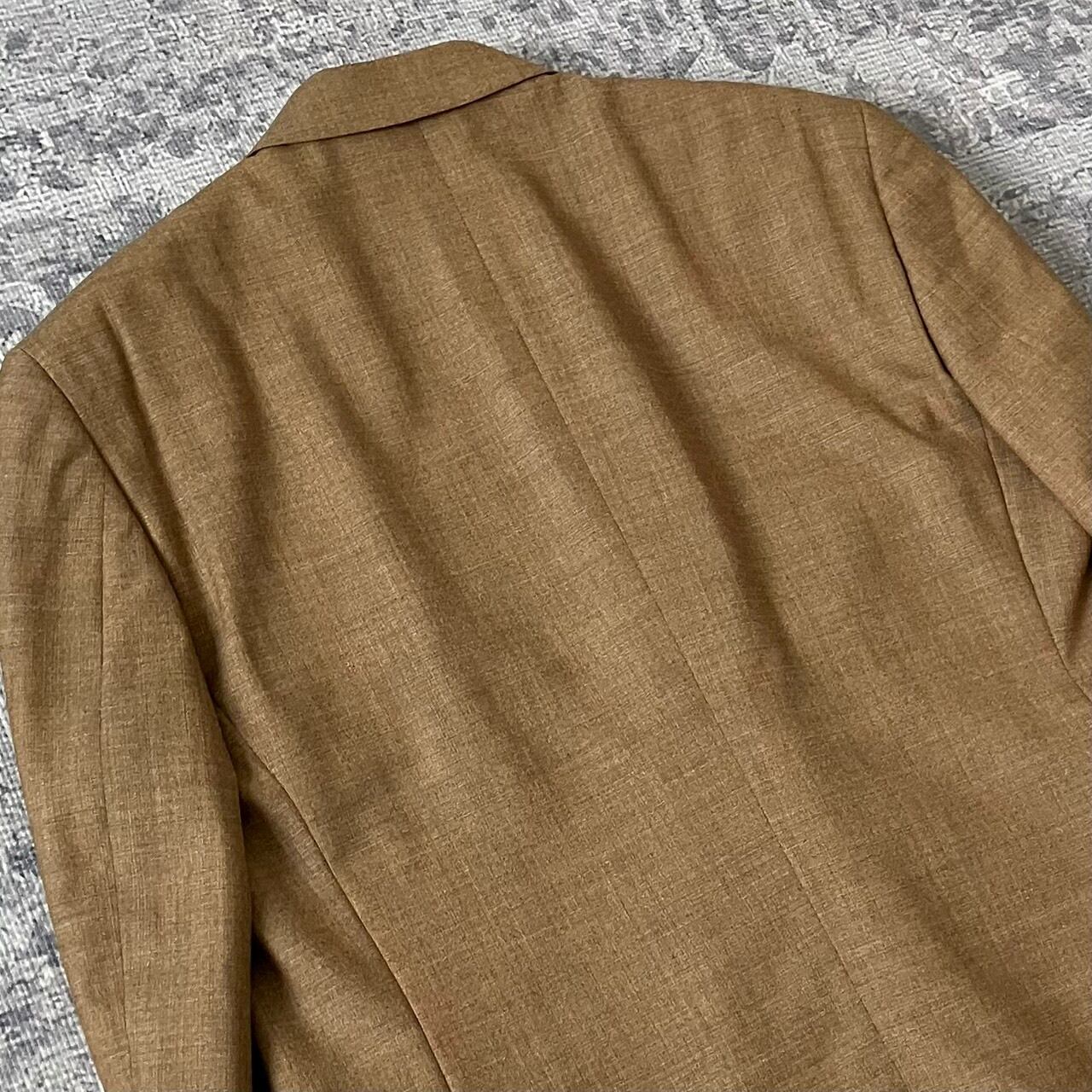 人気ブラウン】セットアップ スーツ ダブル スラックス 茶色