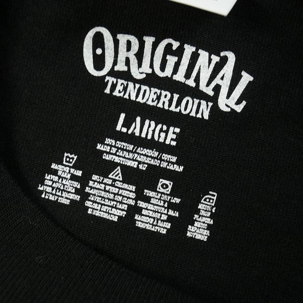 テンダーロイン TEE L / S PFP BLACK L TENDERLOIN LOGO POCKET T