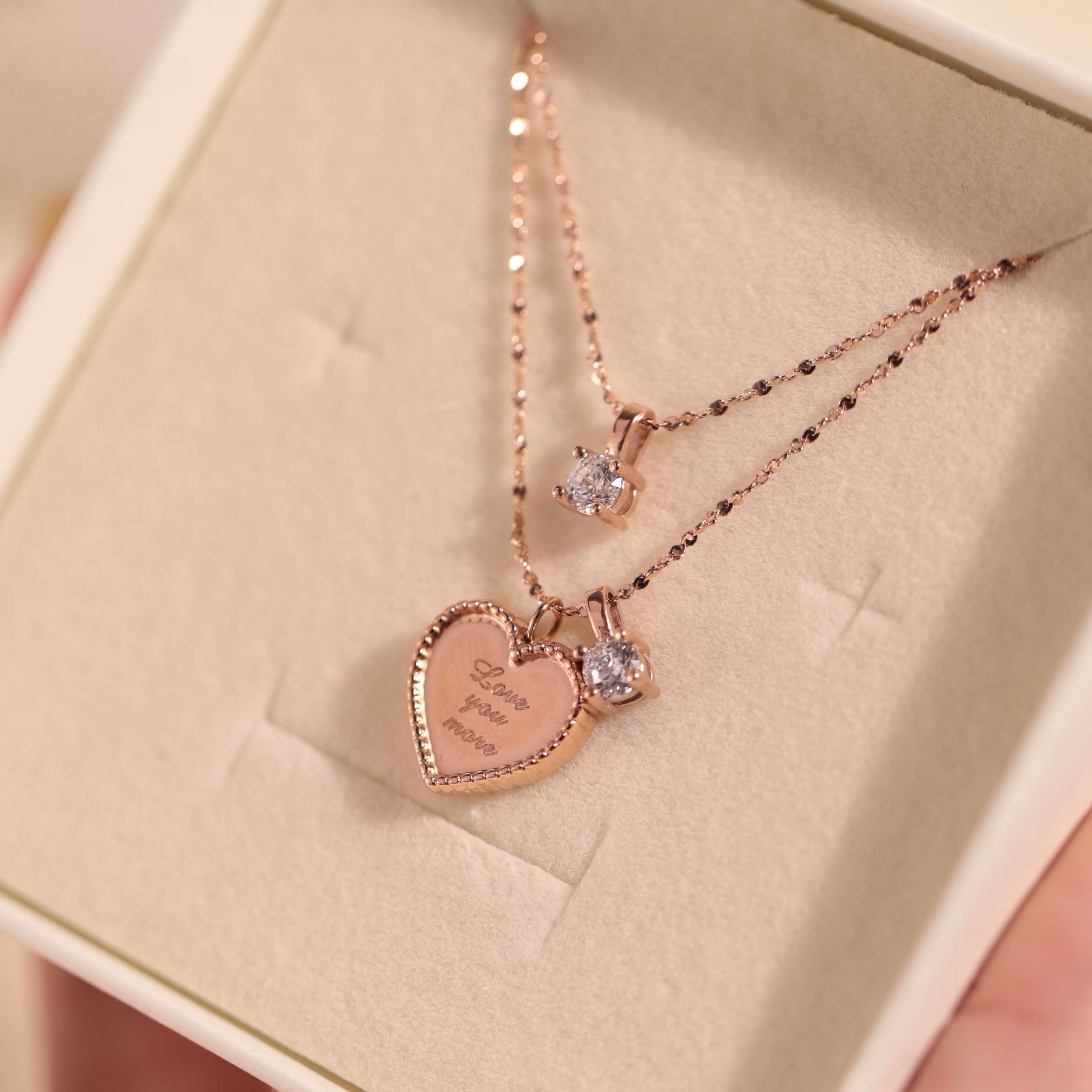 316L apire solitaire necklace | apire