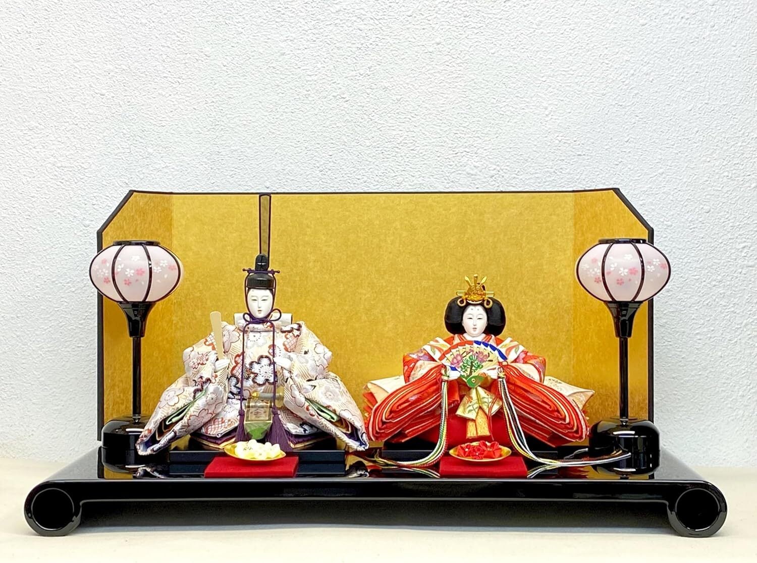 16号 三曲 汐瀬 御屏風のみ雛人形