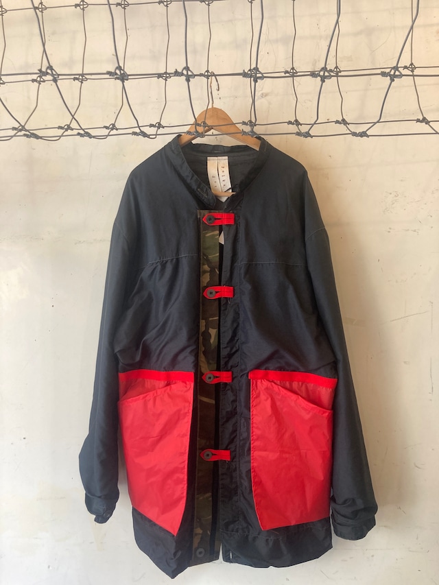 MILITARY NYLON LINER REMAKE （black×camouflage×red)