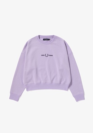 【women】FRED PERRY   /  Branded Sweatshirt　/フレッドペリー　/ブランドスウェット