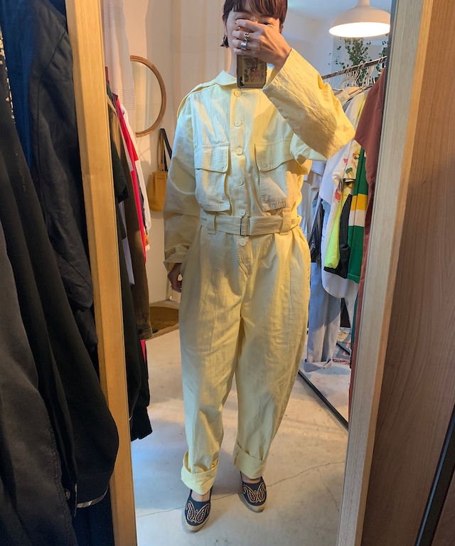 【ご予約分】90's Germany yellow jumpsuit