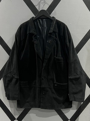 【X VINTAGE】Rare Color Vintage Suede Leather Loose Tyrolean Jacket