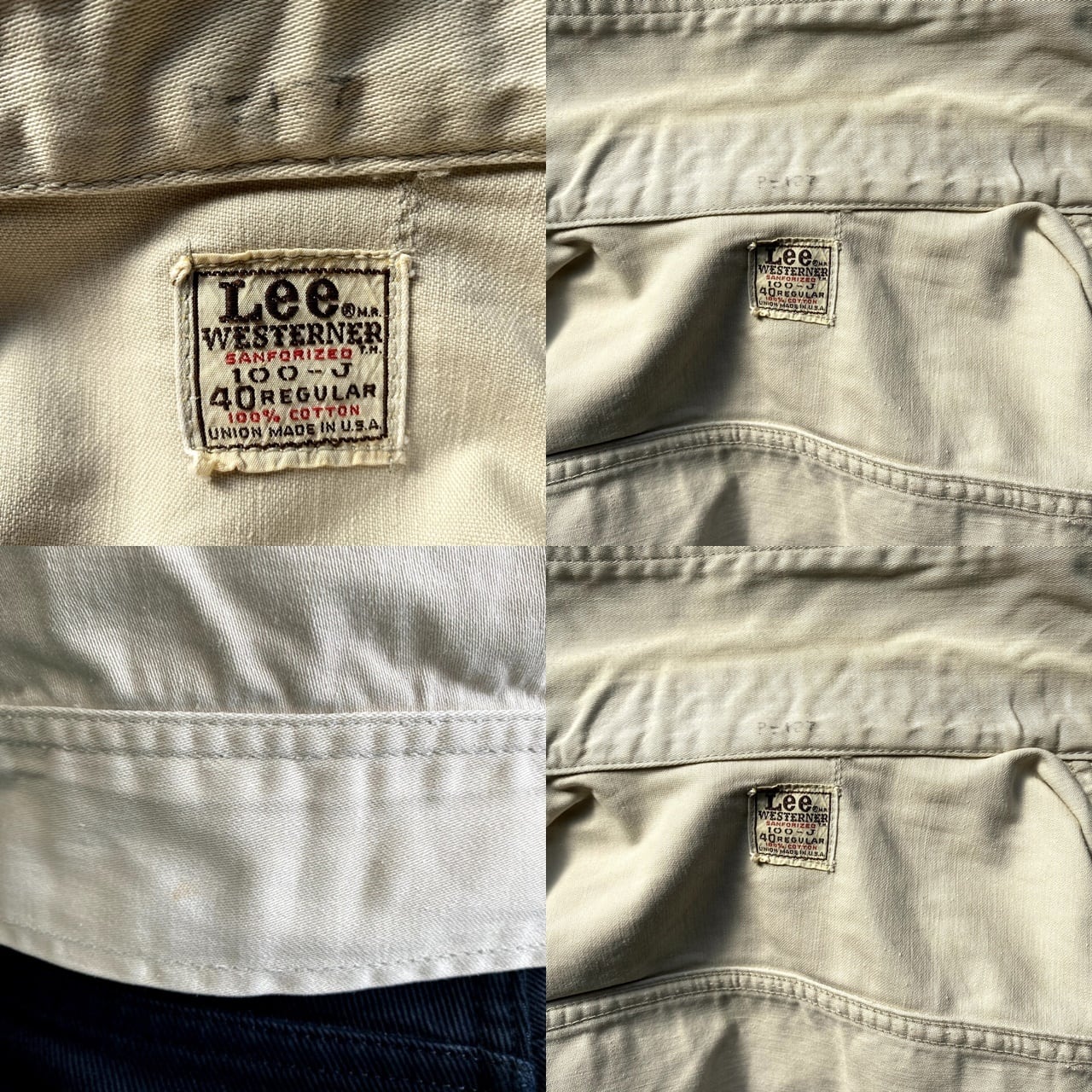 希少レア 60年代 USA製 Lee リー WESTERNER ウエスターナー 100-J  