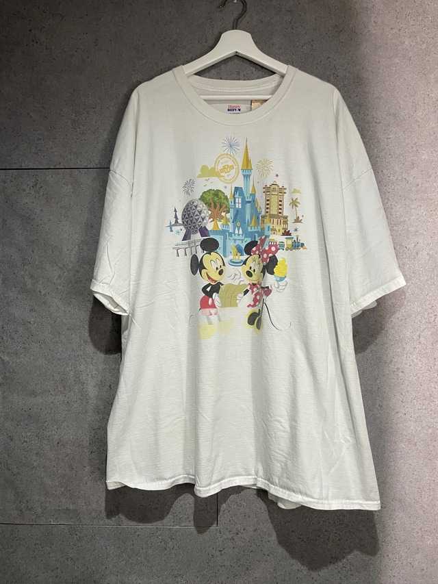 古着 DISNEY T-SHIRT ディズニー Tシャツ 半袖 DISNEY PARKS 白 