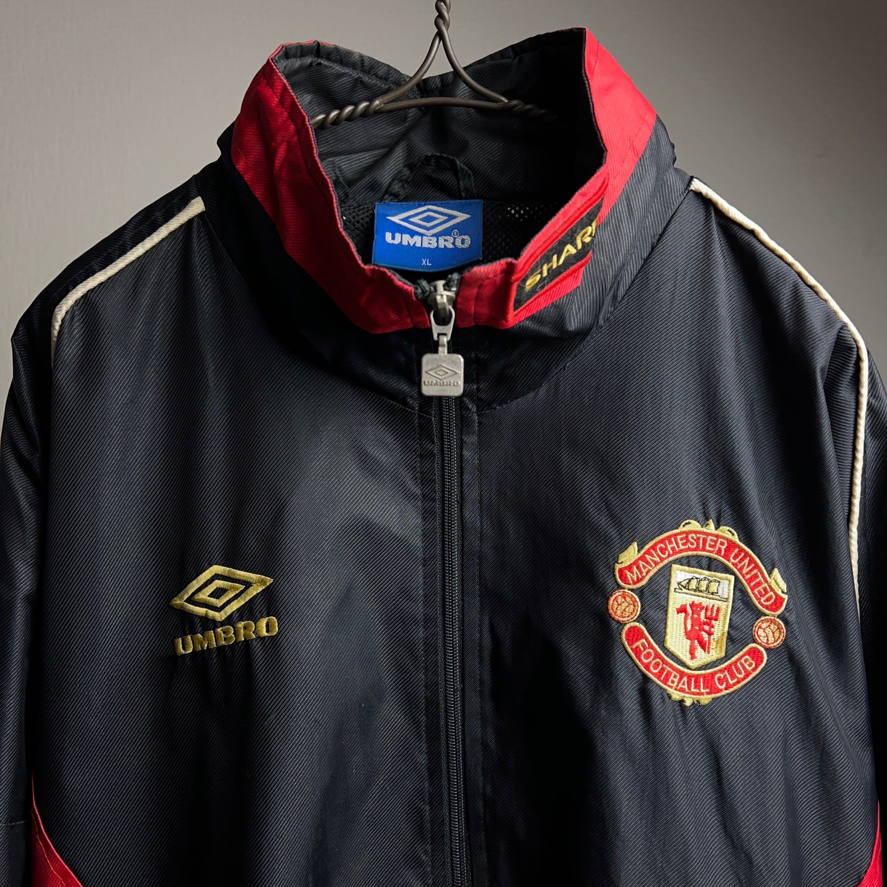 90’s “UMBRO” MANCHESTER UNITED Jacket 90年代 マンチェスターユナイテッド ナイロンジャケット アンブロ  SHARP FC サッカー【1000A11】【送料無料】