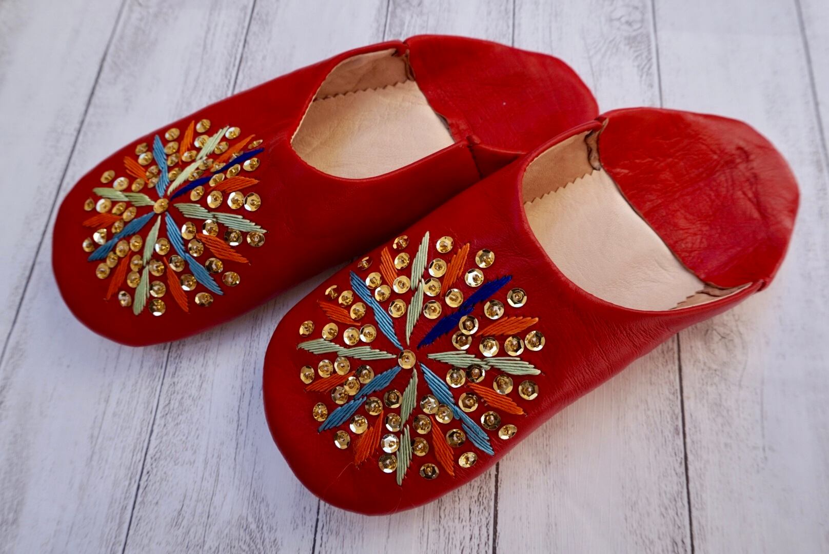 モロッコキラキラタトリーズバブーシュ