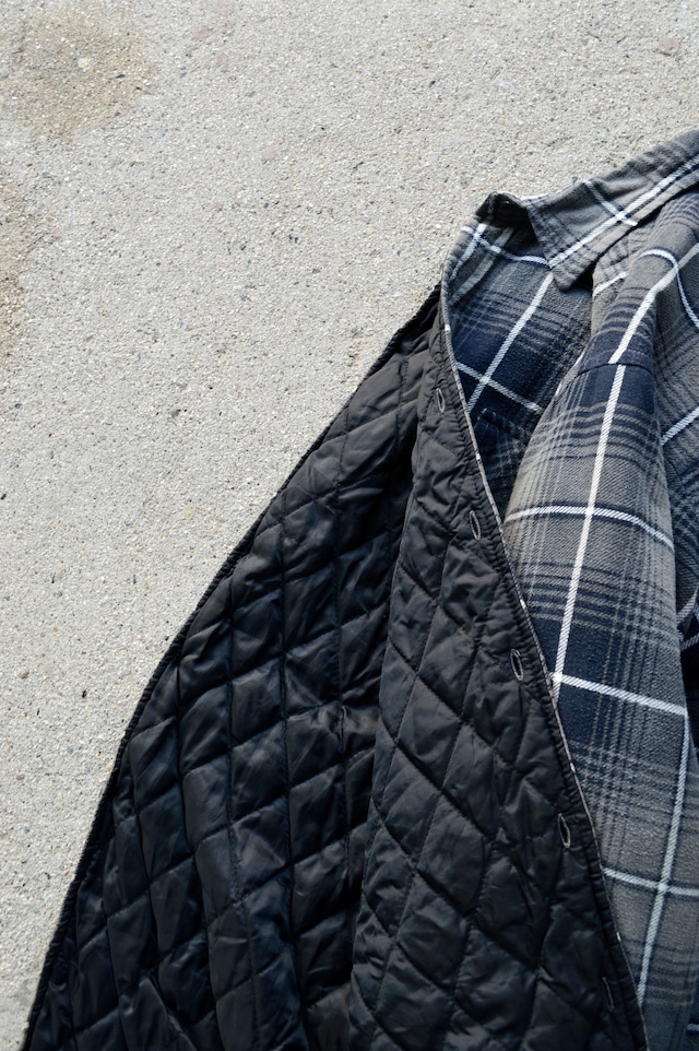 OZARK TRAIL 1980's-90's From USA Print Flannel Check Quilting Shirt Jacket プリントネル キルティングシャツジャケット