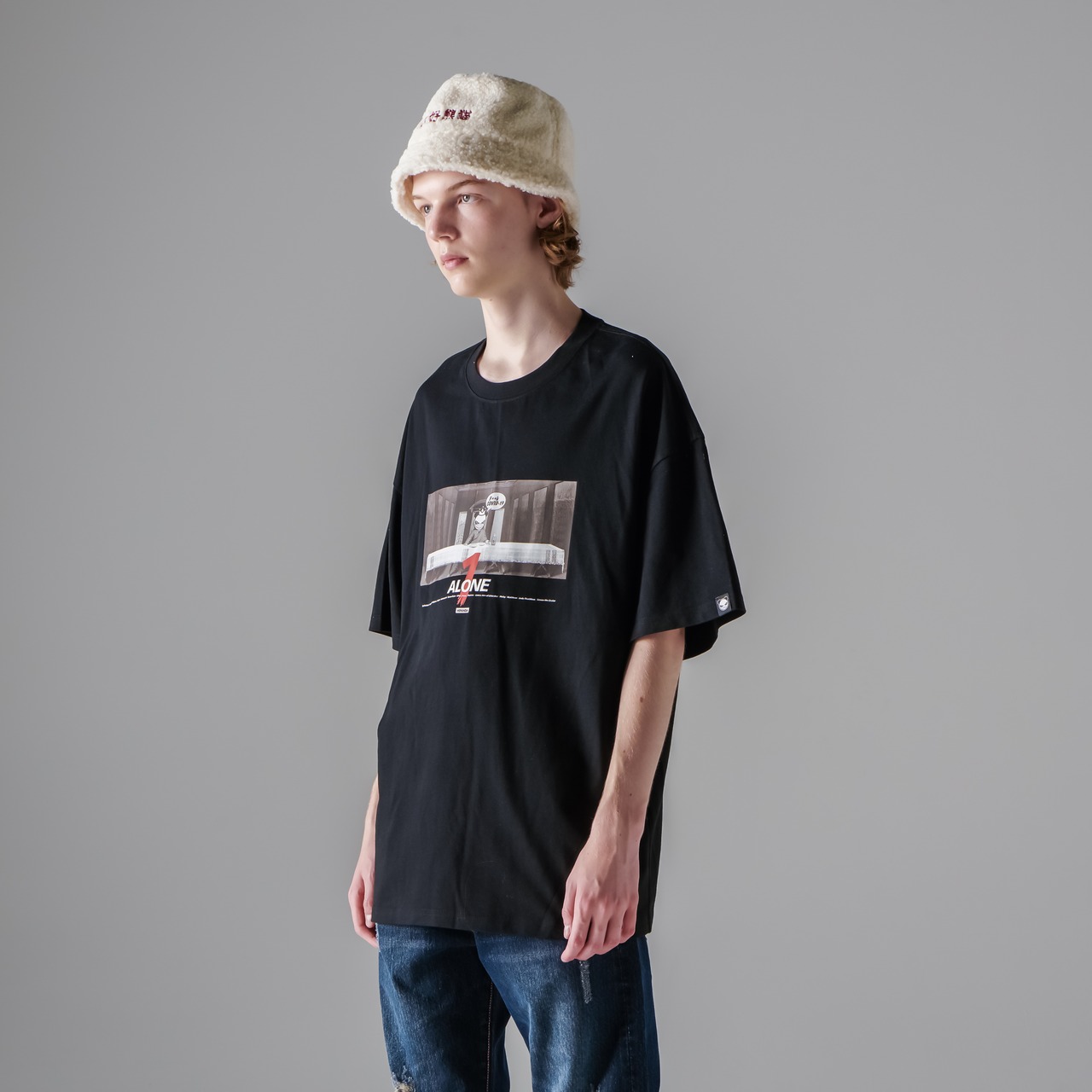 SALE【HIPANDA ハイパンダ】メンズ  最後の晩餐 デザインプリント Tシャツ MEN'S LAST SUPPER PRINT SHORT SLEEVED T-SHIRT / WHITE・ BLACK