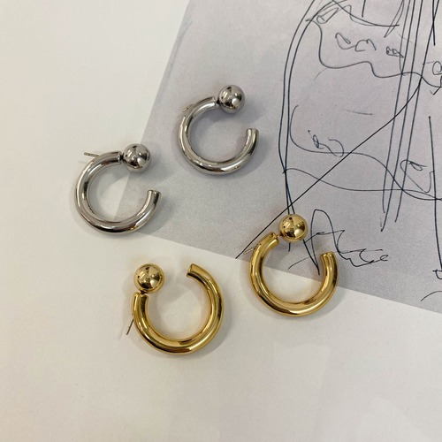 ボールCカールピアス	NA0787