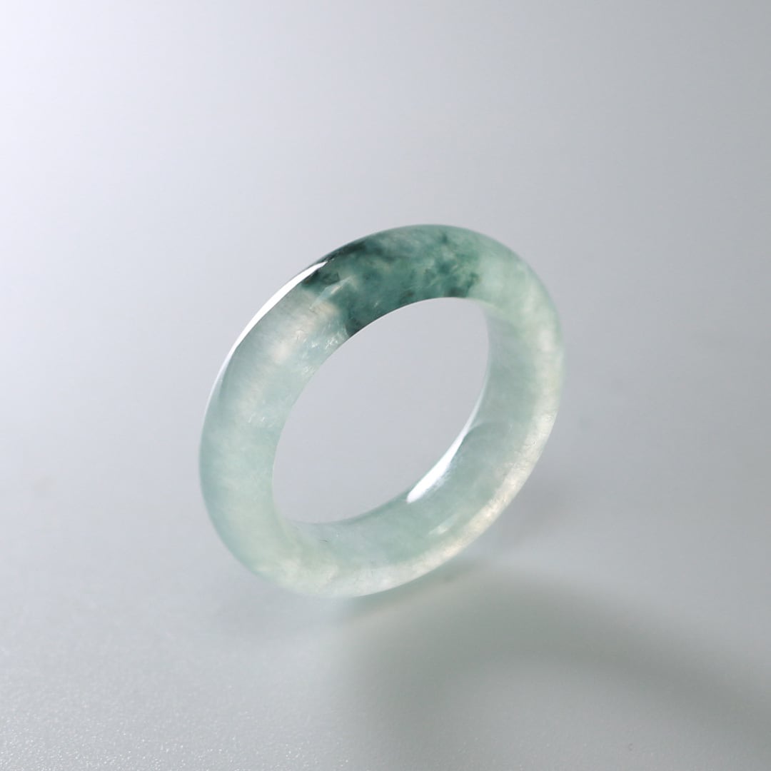 翡翠A貨くり抜きリング#12