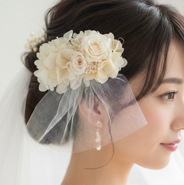 ヘアバレッタ ウエディング