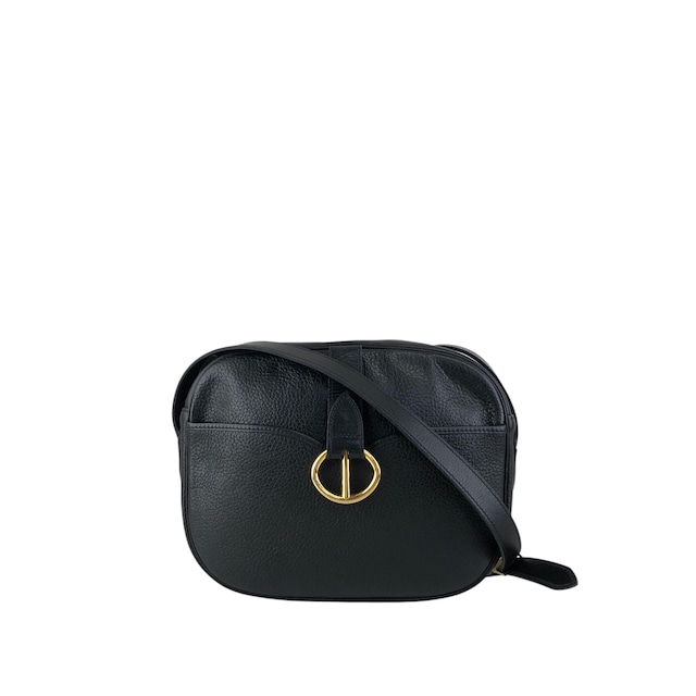 Christian Dior クリスチャン ディオール ショルダーバッグ ブラック CD レザー vintage ヴィンテージ オールド utsbka