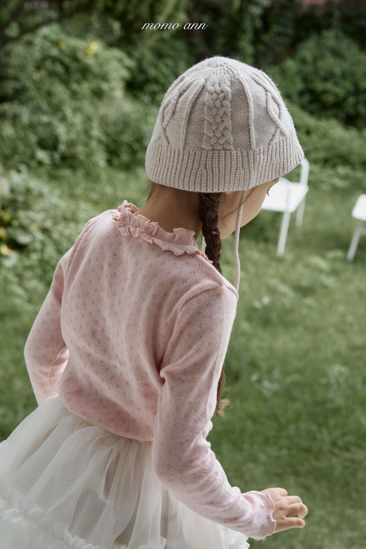 【予約】Eyelet T-shirt / momo ann