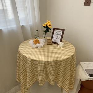 3colorチェックデザインテーブルクロス