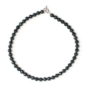 抜群の存在感！ Black jade GP 翡翠ネックレス A貨翡翠 jd_ne1312