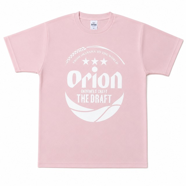 【正規品】オリオンビール  Tシャツ メッシュ素材（ピンク）2026 新発売 ドラフト缶　S ～XL 　 (※ご注文日から1～3営業日で発送いたします)