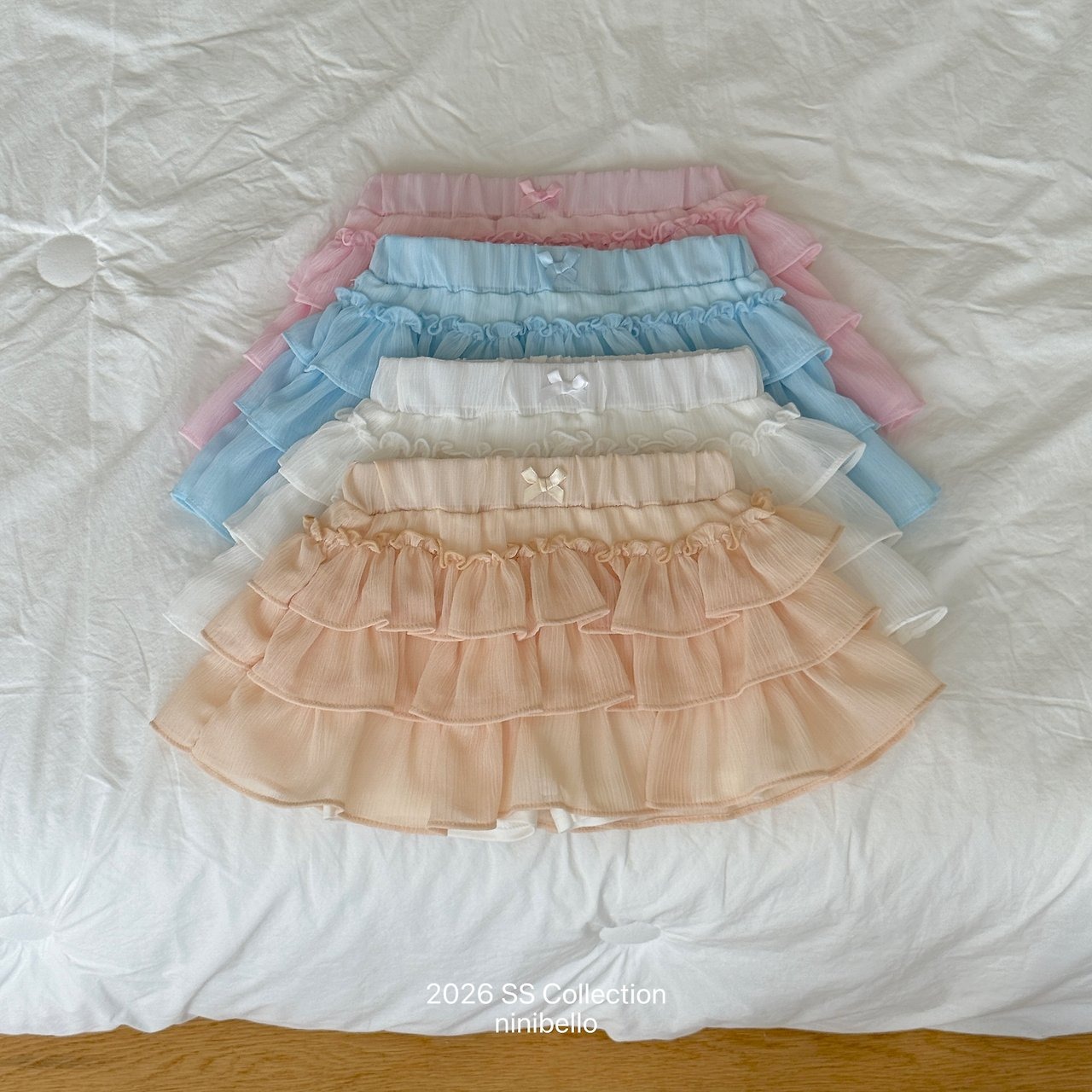 [ninibello] Fruit Cancan Skirt / [니니벨로] 후르츠캉캉스커트