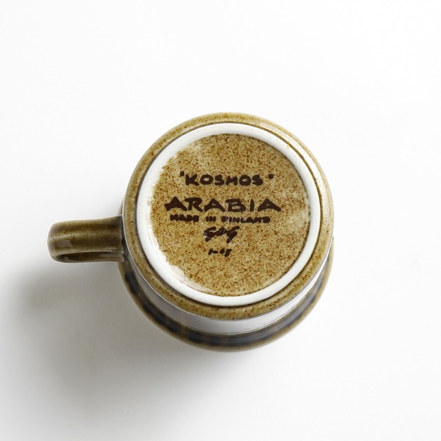 ARABIA アラビア Kosmos コスモス マグカップ＆ソーサー - 1 北欧ヴィンテージ