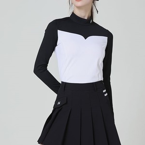 バイカラー　長袖トップス　おしゃれ