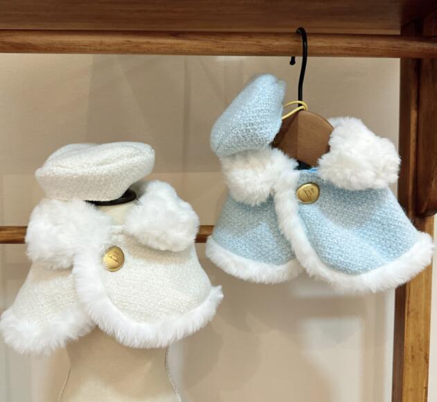 《予約》№2101386 ファーショルダーベスト(帽子付き)