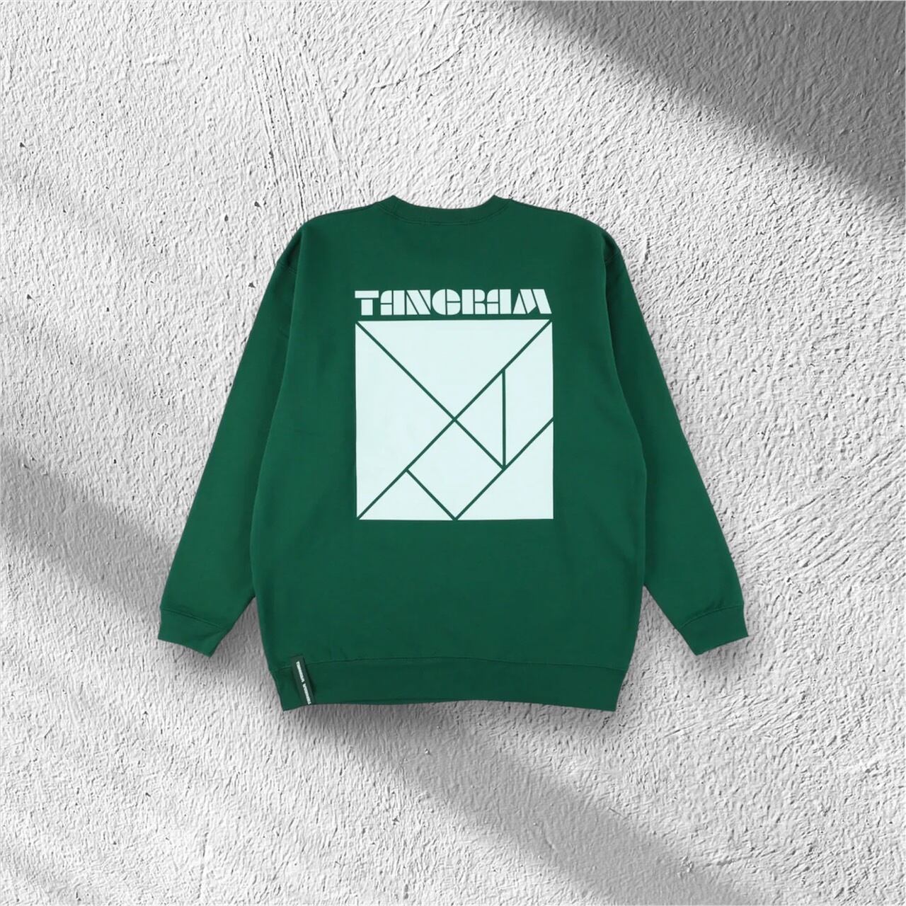 TANGRAM BASIC LOGO SWEAT CREW IVY GREEN