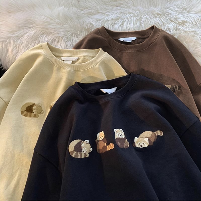 ボリス雑貨店 もちこめ トレーナー 3Dメガネで鑑賞中 ギュスターヴくん  