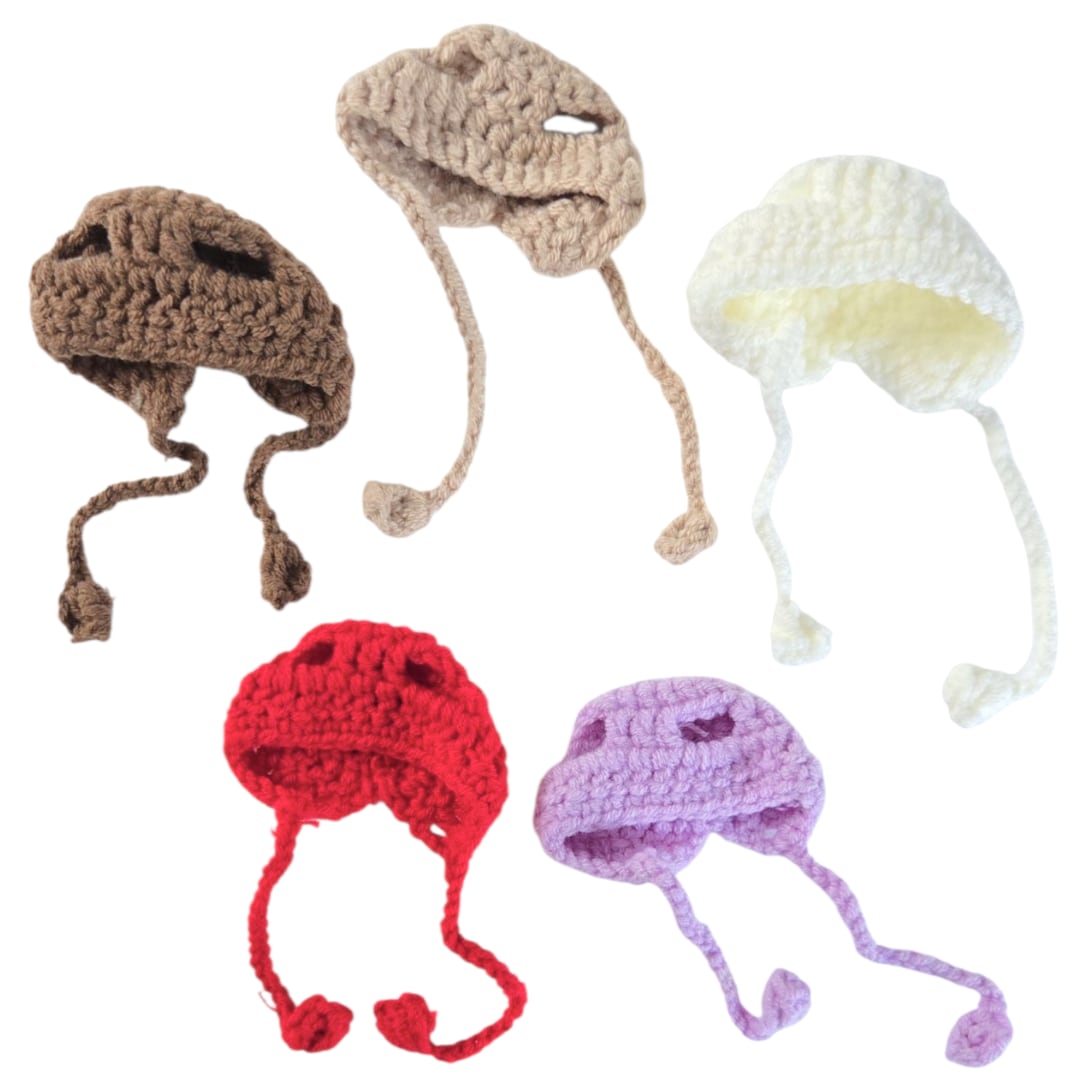 ひも付きビーニー