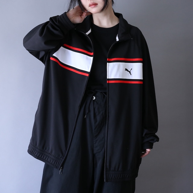"PUMA" switching line design XXL over silhouette track jacket