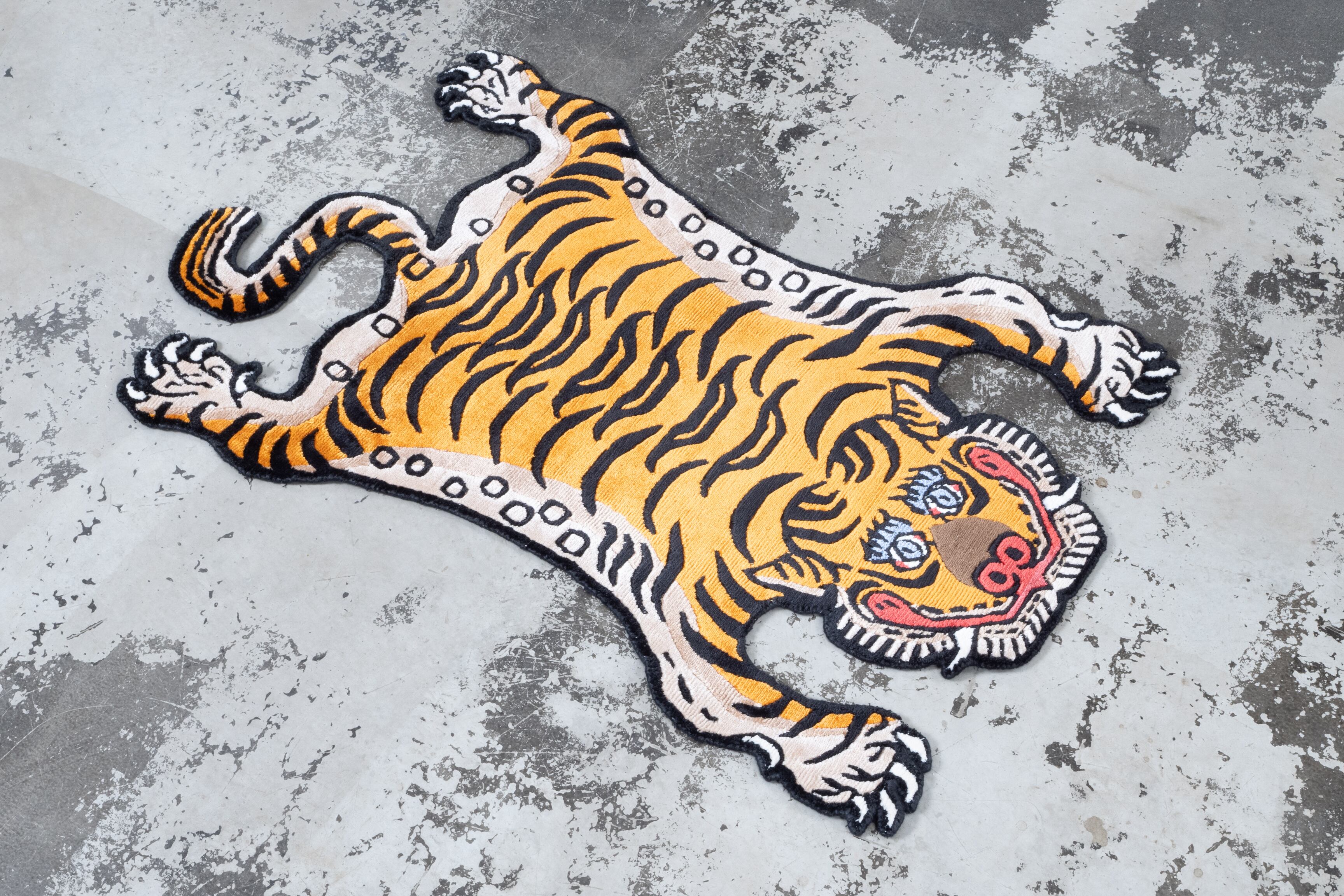 チベタンタイガーラグ　slowtiger Tibetan Tiger Rug 《Sサイズ•シルク247》チベタンタイガーラグ