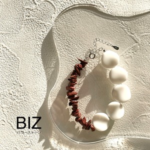 White Onyx&Red jasper(ホワイトオニキス・レッドジャスパー)