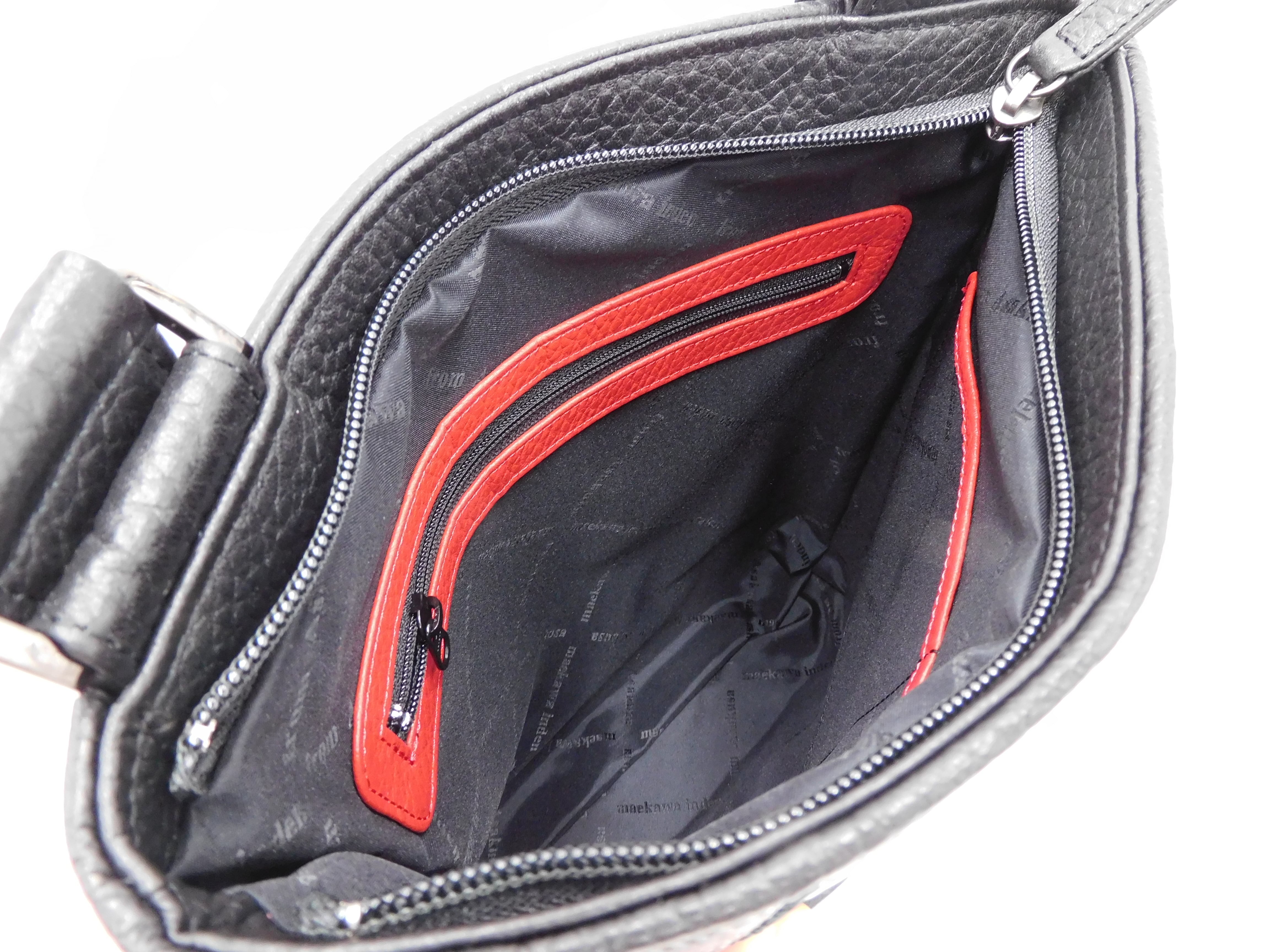 【極美品】　希少品！ 前川印伝 日本製 男女兼用 ショルダーバッグ ブラウン 極美品】 希少品！ 前川印伝 日本製 男女兼用 ショルダーバッグ