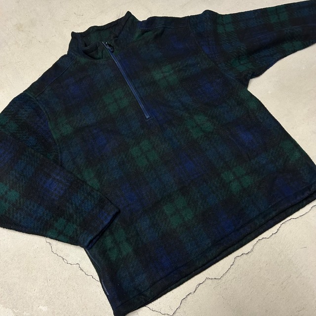 1990s EBTEK H/Z FLEECE JACKET BLACKWATCH