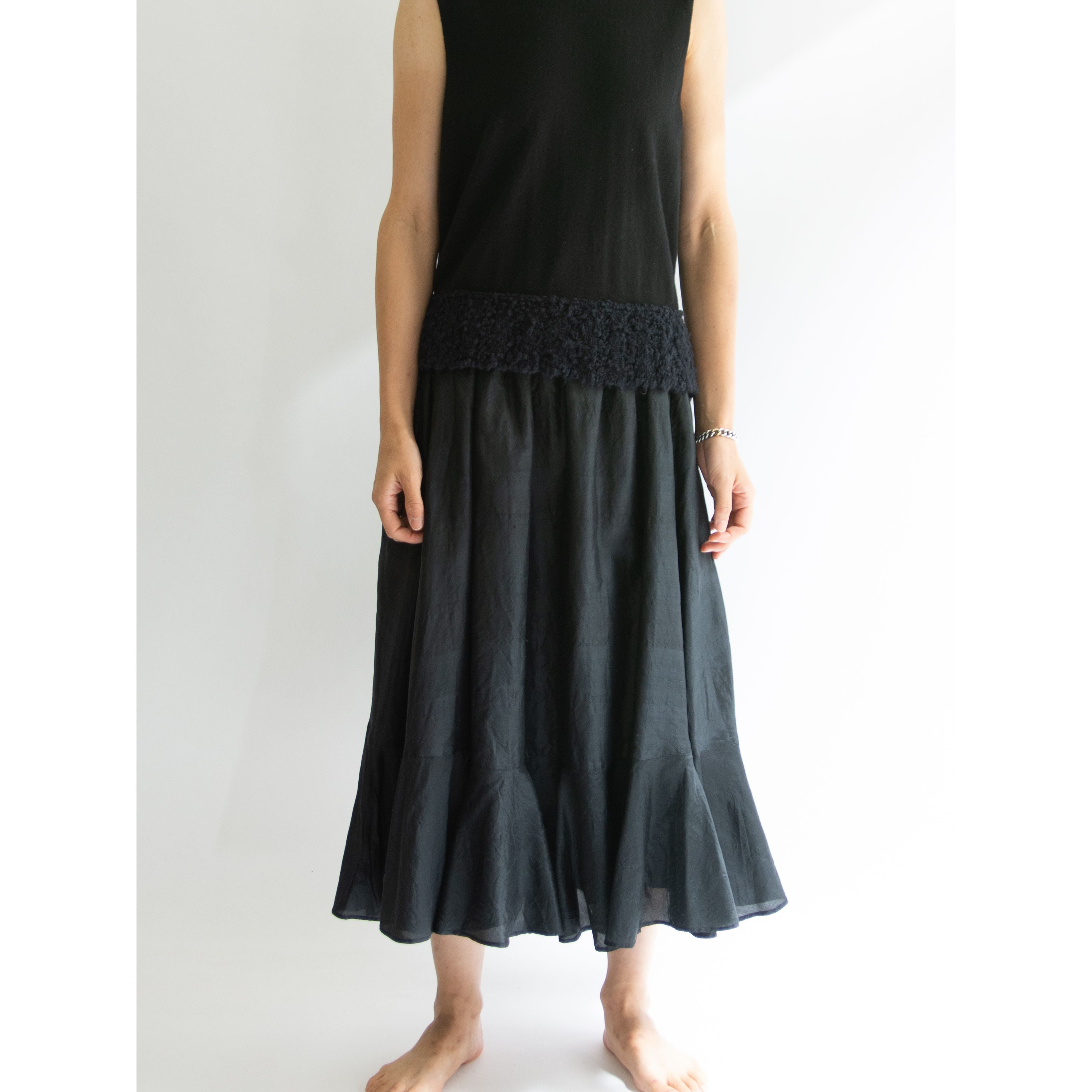 KENZO JAP】Made in Japan 70-80's 100% Silk Flare Skirt（ケンゾー 