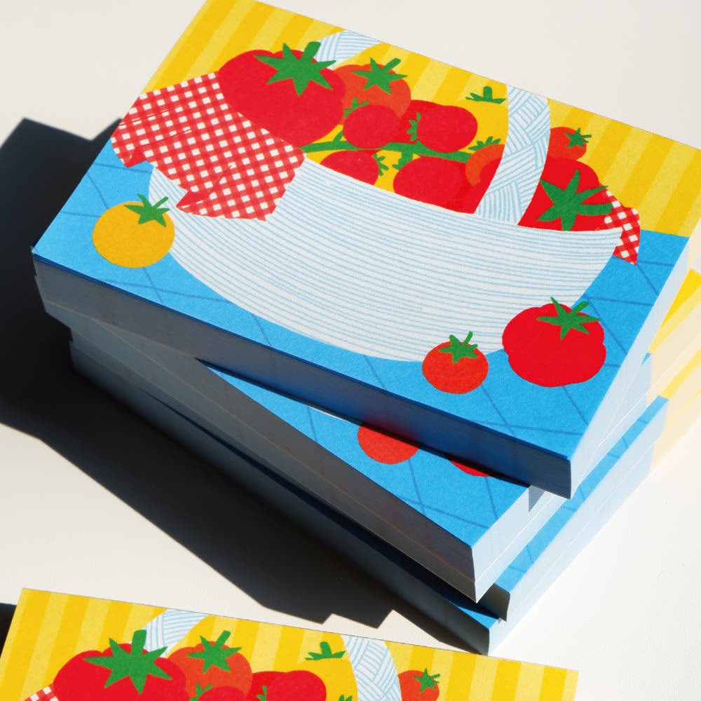 fruit fries】メモ帳 tomato basket | 韓国文具・雑貨 kaulcoffee.studio